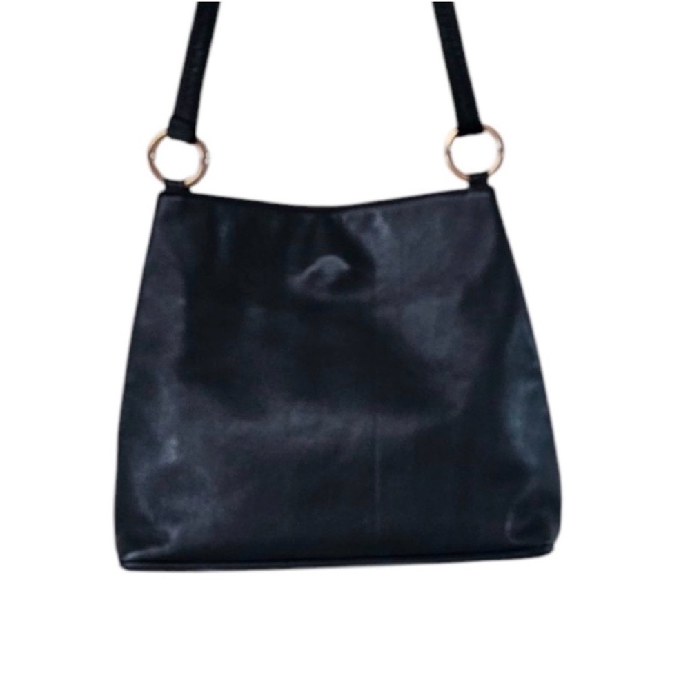 Paloma Picasso Purse vintage black with gold Hardwear Longe Strup. - Picture 3 of 7